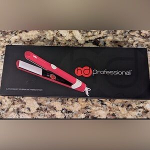 NEW HD Professional 1.25 Ceramic Tourmaline Flat iron 450 Degrees Pink